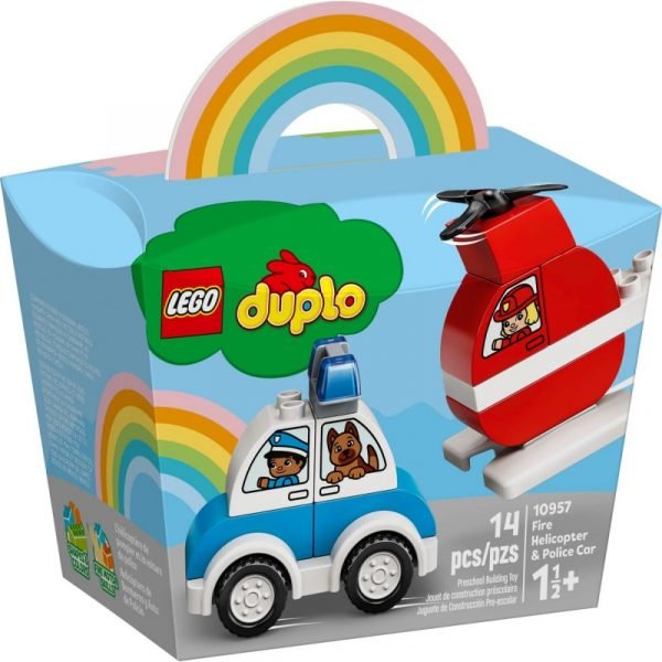 10957 LEGO DUPLO FIRE HELICOPTER AND POLICE CAR – fouskafoo